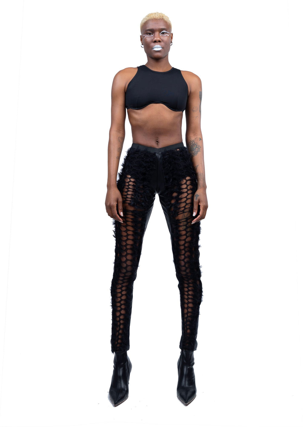 Leather and Fur Pant