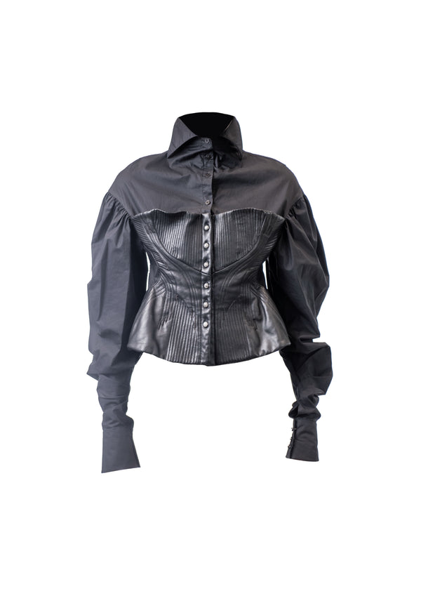 Corset Blouse Black
