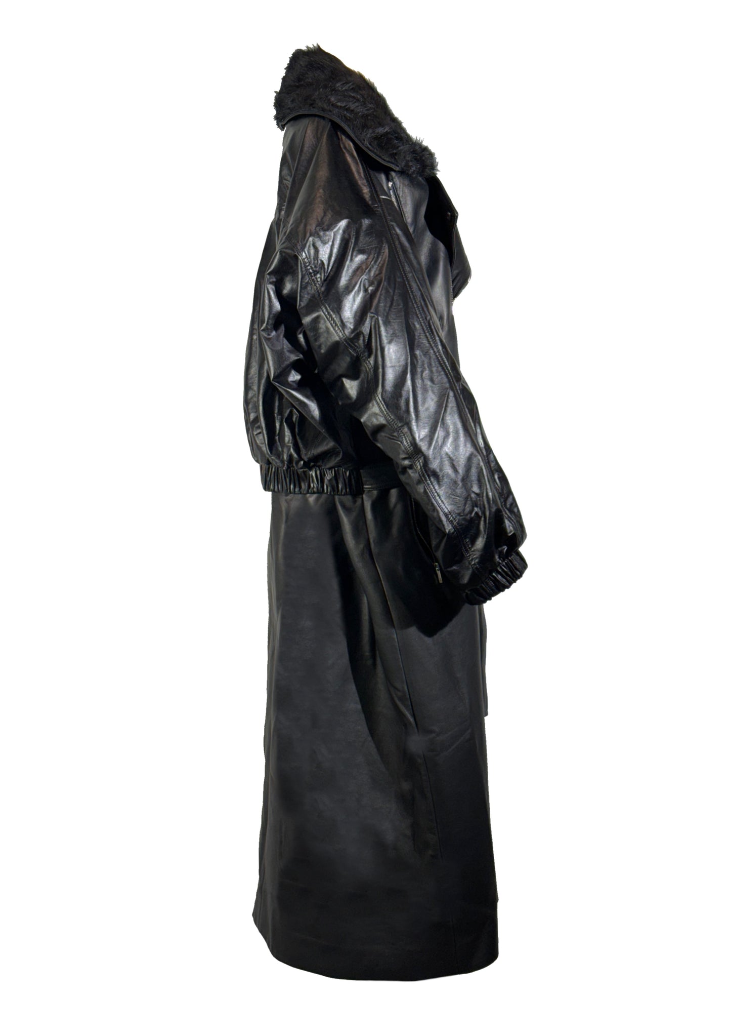 Lambskin Long Jacket