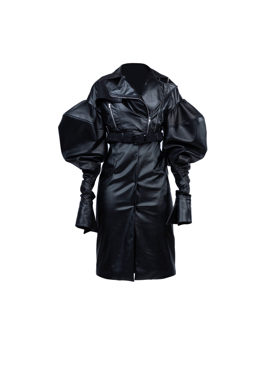 Puff Should Leather coat
