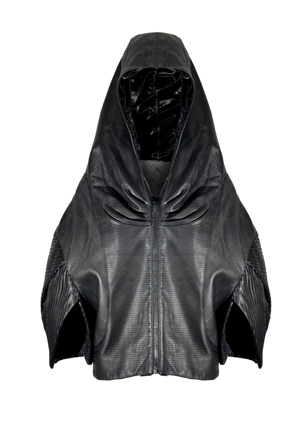 Short Leather sweatjacket