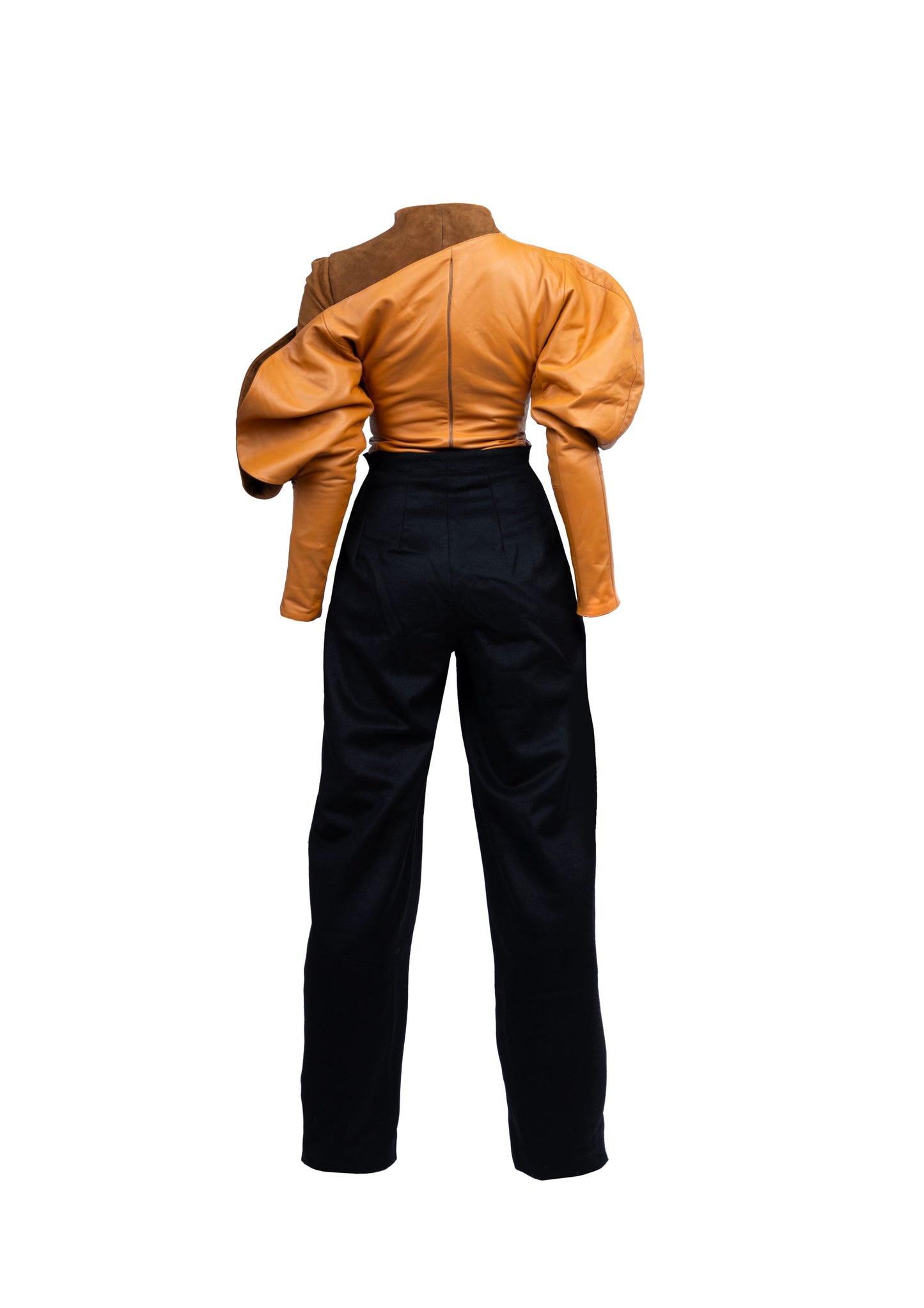 Leather Wool Suit