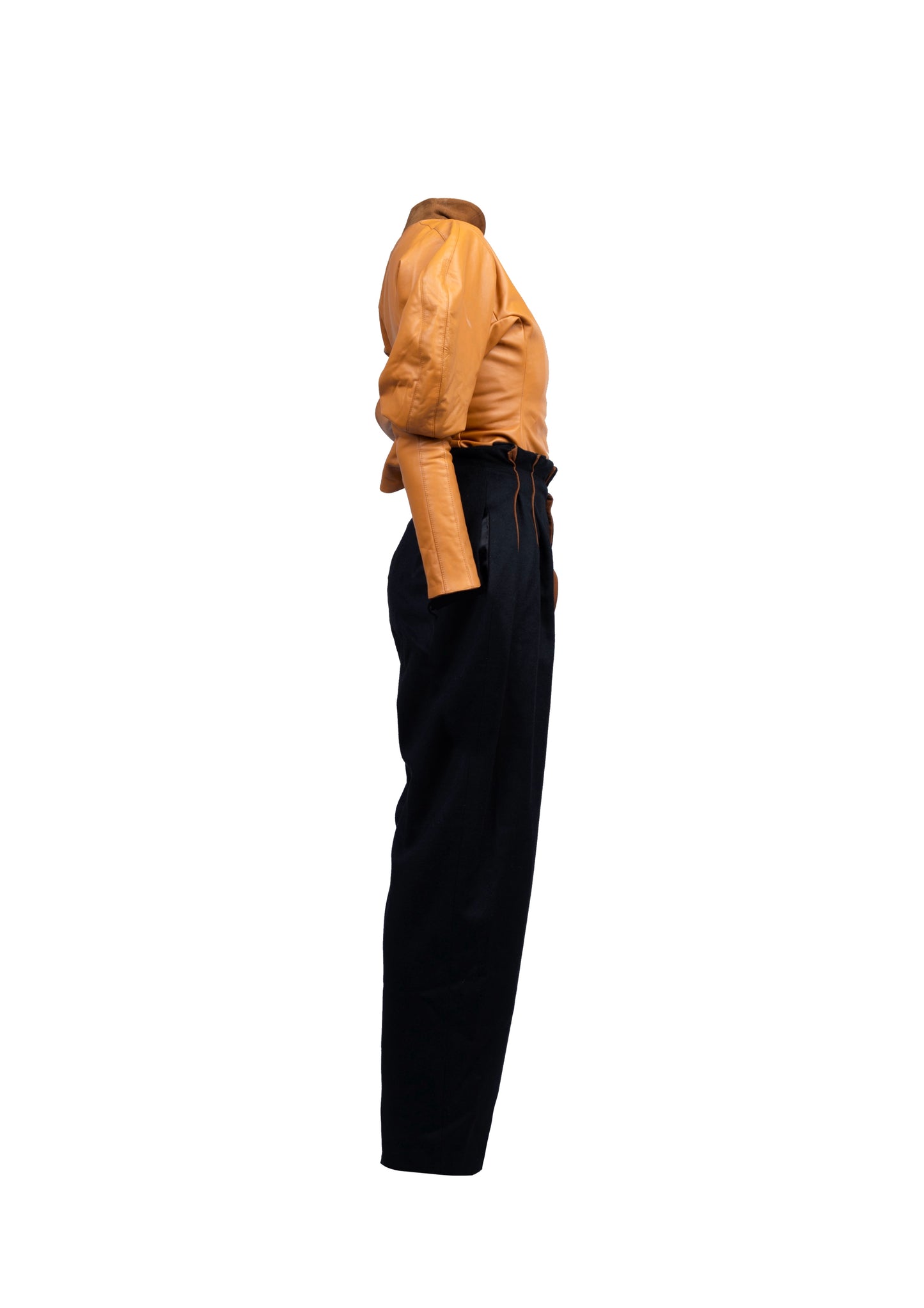 Leather Wool Suit